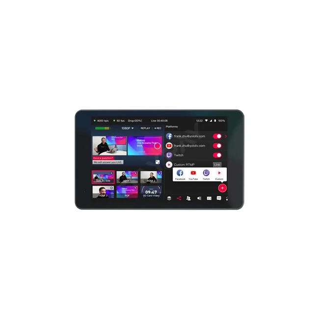 Yololiv YoloBox Pro 영상 스위처 정면 화면