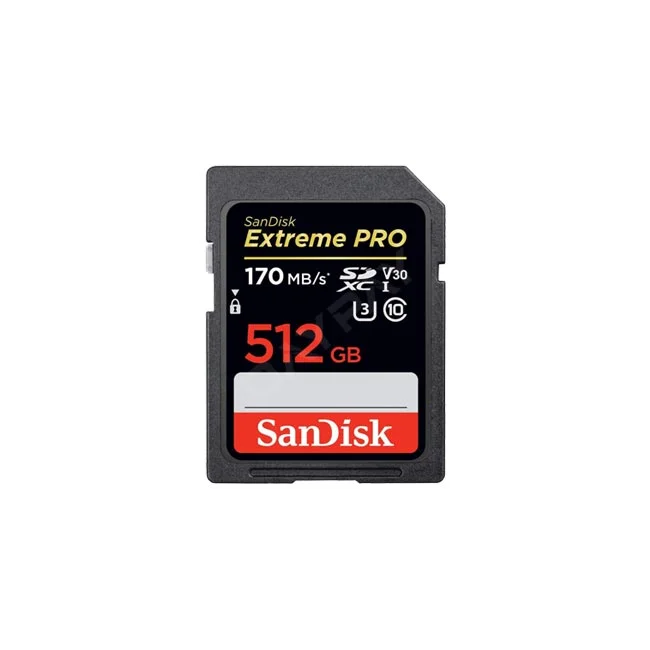 SanDisk Extreme Pro UHS-I SD 512GB SD카드 정면