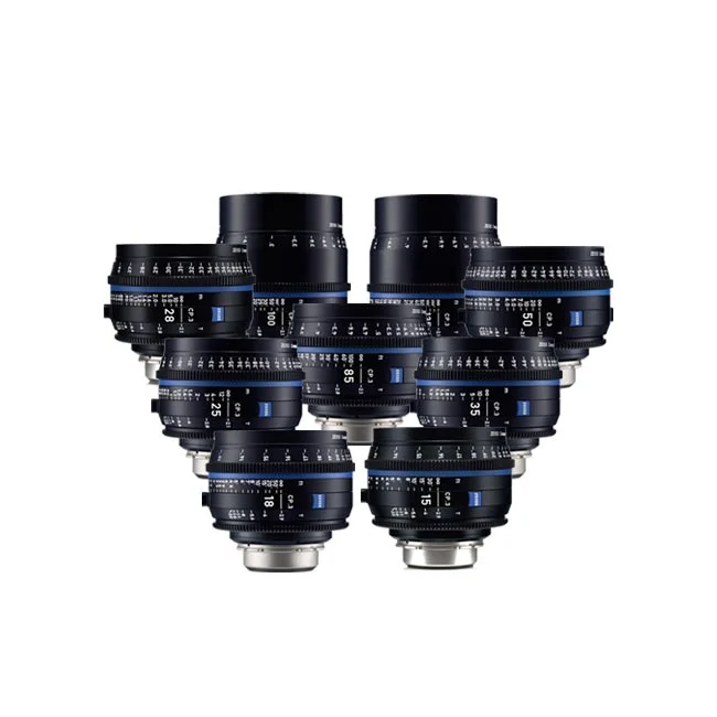 Zeiss CP.3 렌즈 6세트 단렌즈들 정면 모음
