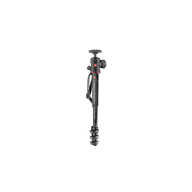 Manfrotto MPMXPROC4 모노포드 볼헤드 결합 정면 모습