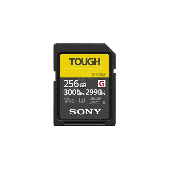 Sony UHS-II SF-G256T TOUGH 256GB SD 카드 정면 모습