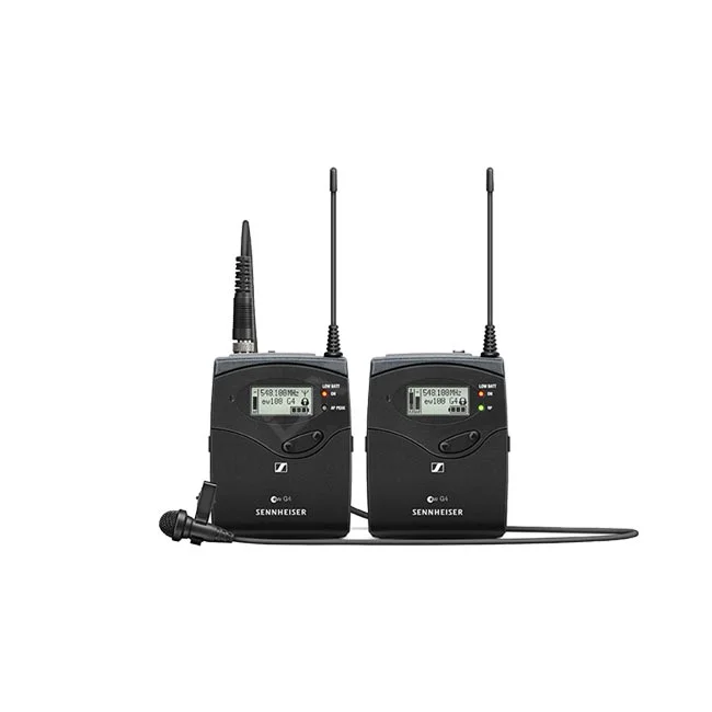 Sennheiser EW 112P G4 무선 마이크 세트 본체와 핀 마이크 정면