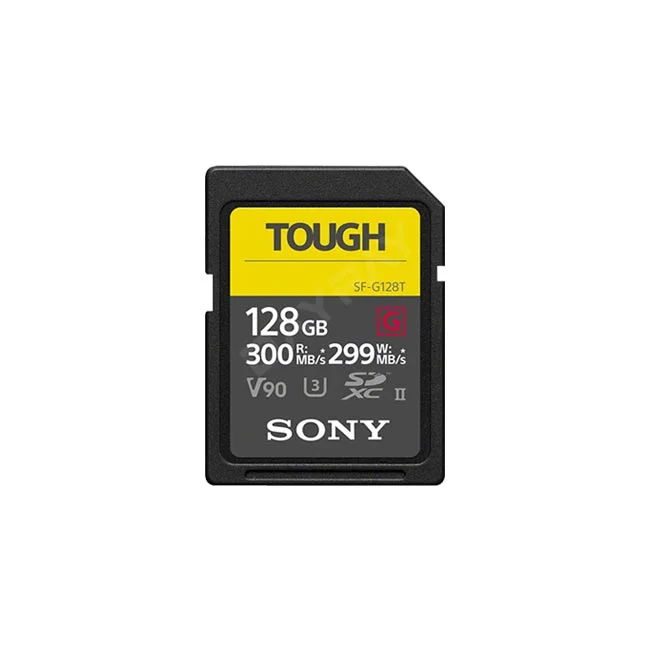 Sony UHS-II SF-G128T TOUGH 128GB SD 카드 정면 모습