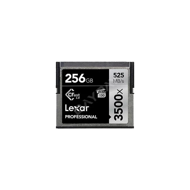 Lexar Professional 3500X CFast 2.0 256GB 메모리 카드 정면 모습
