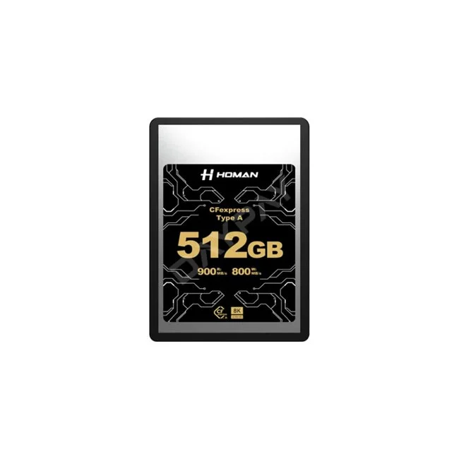 Homan CFexpress Type A 512GB 메모리 카드 정면 모습