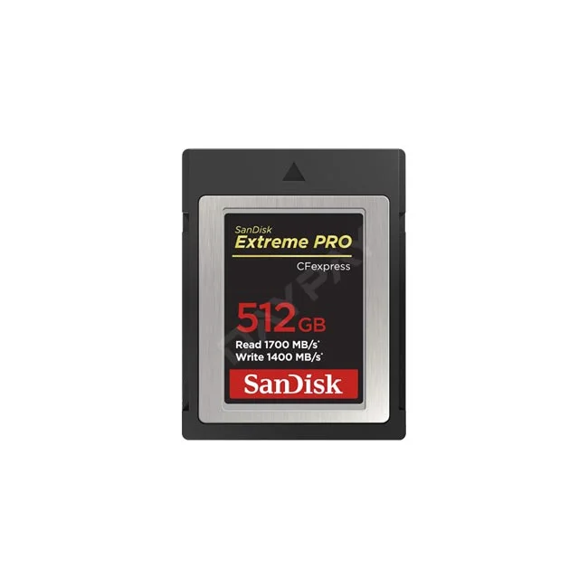 SanDisk Extreme PRO CFexpress Type B 512GB 메모리카드 정면