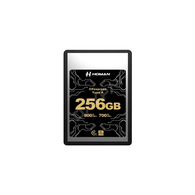 Homan CFexpress Type A 256GB 메모리 카드 정면 모습
