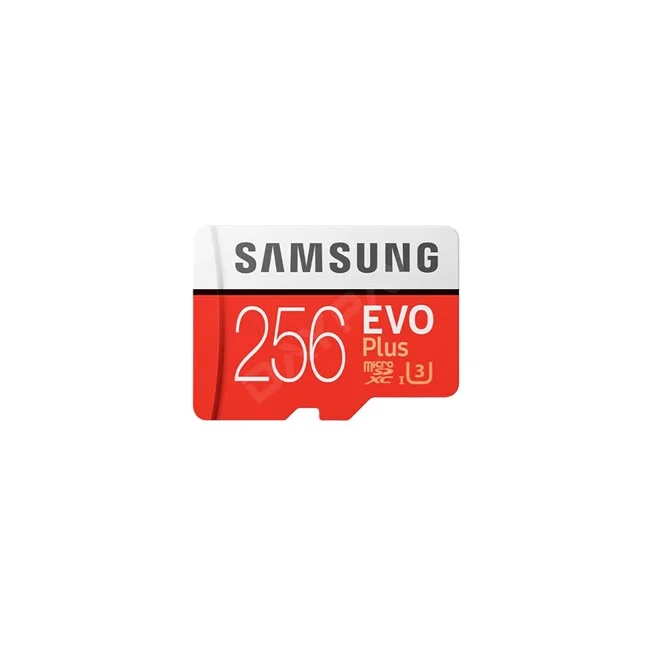 SAMSUNG EVO PLUS 256GB Micro SD 카드 정면 모습