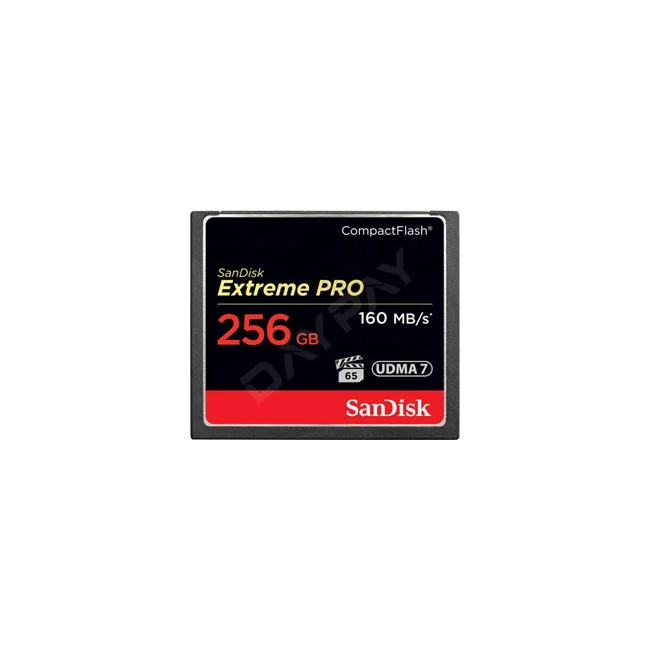 SanDisk Extreme Pro CF Card 256GB 메모리 카드 정면 모습