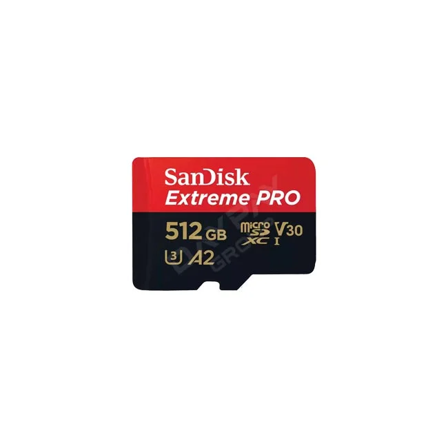 SanDisk Extreme Pro Micro 512GB (V30) Micro SD 카드 전면