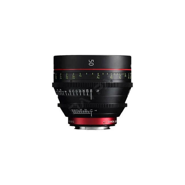 Canon CN-E 50mm T1.3 L F 시네마 단렌즈 정면