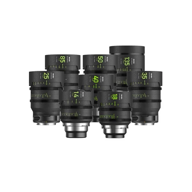 NiSi Athena Prime Lens 6ea Set 시네마 단렌즈 세트 6개 전면 모습