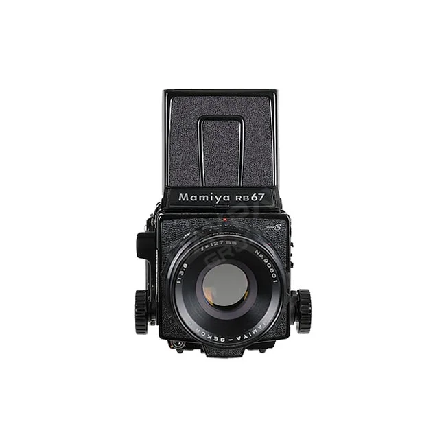 Mamiya RB67 / C 127mm F3.8 필름 카메라 정면 모습