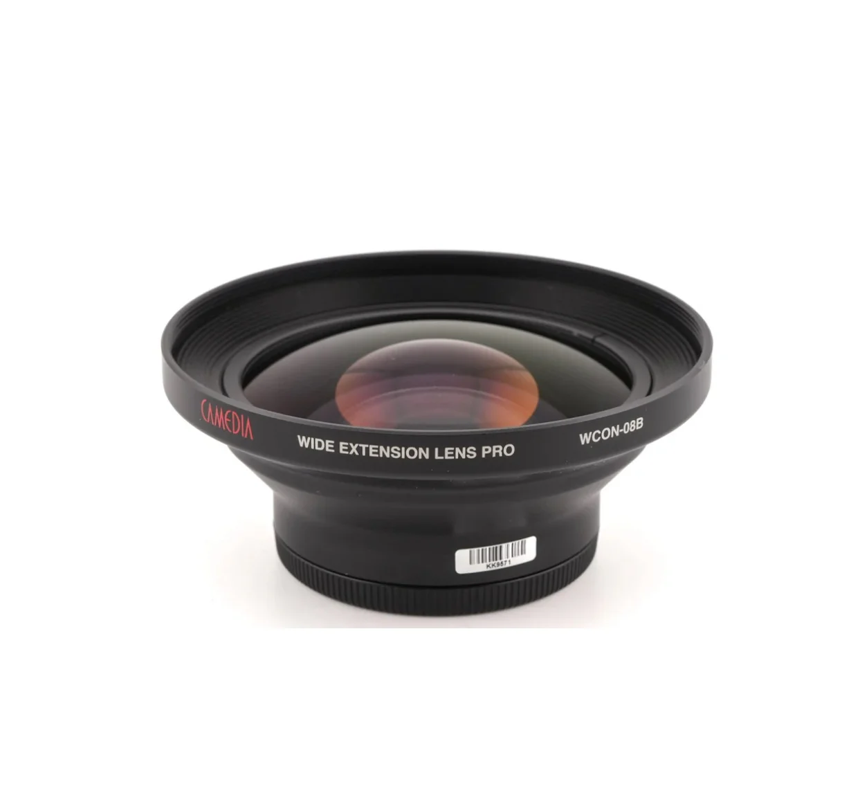 OLYMPUS WCON-08B 와이드 컨버전 렌즈 정면 사선 모습