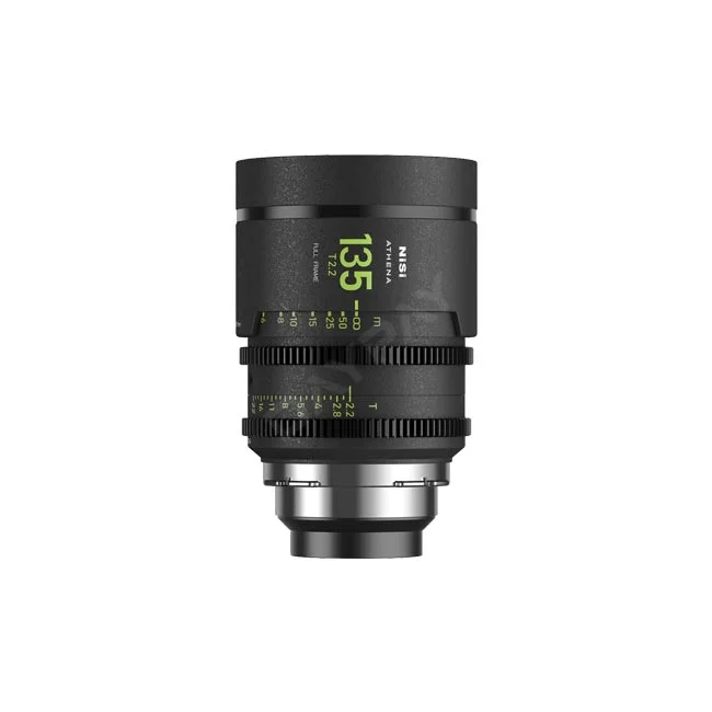 Nisi Athena Prime 135mm T2.2 시네마 단렌즈 정면 모습