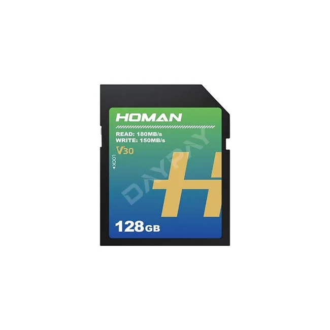 Homan UHS-I 128GB SD 카드 정면 모습