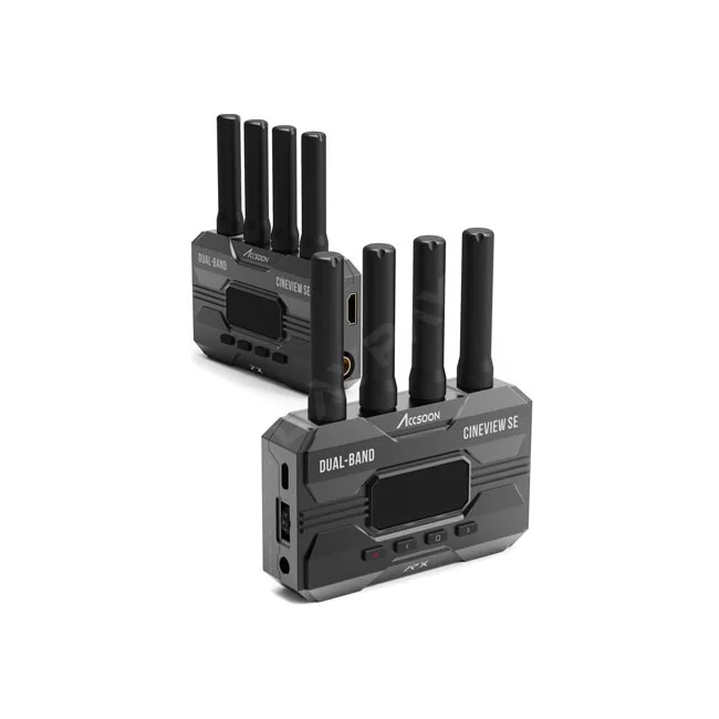 Accsoon CineView SE TX/RX 發射器與接收器本體外觀與天線