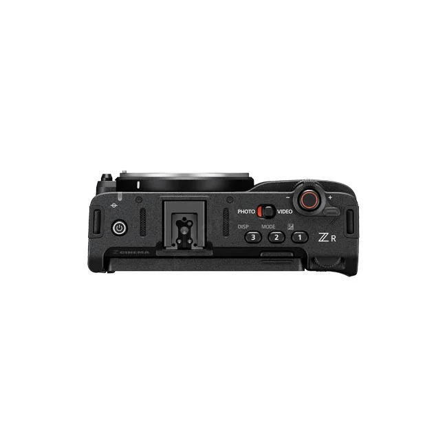 Nikon ZR 機身頂部操作按鍵與熱靴