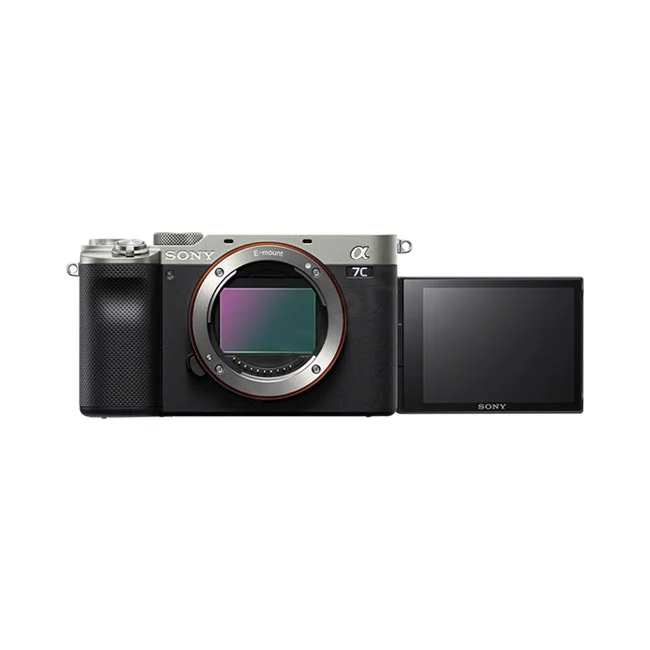 Sony A7C 正面機身與側翻式螢幕
