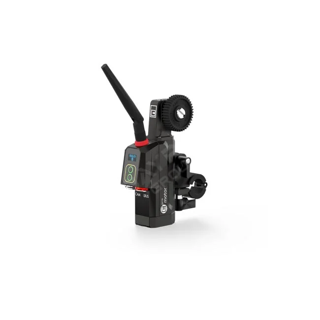 Cmotion cPRO Plus 無線跟焦器馬達模組與天線及連接埠細節
