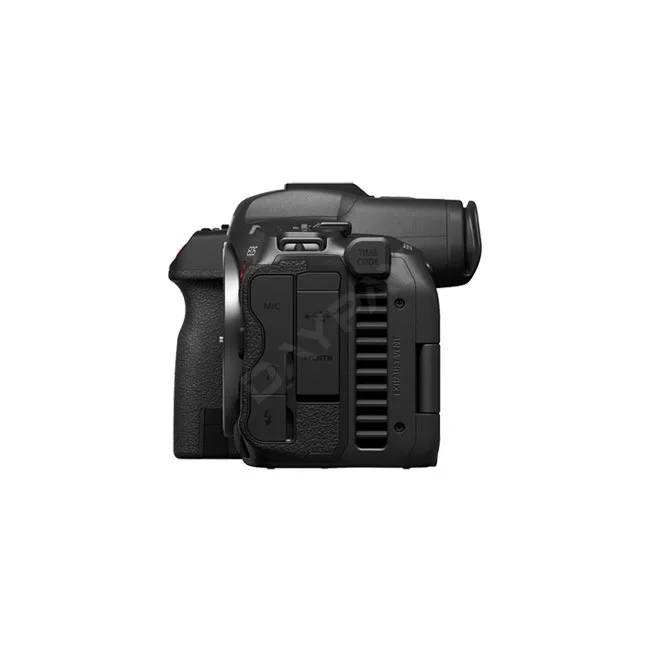 Canon EOS R5 C 相機側面連接埠與散熱孔特寫，提供專業器材出租與相機租賃服務，由日付租賃 DAYPAY RENTAL 提供。