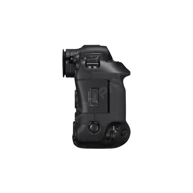 Canon EOS R1 相機側面按鍵與握把細節，提供日付租賃 DAYPAY RENTAL 相機出租與器材出租服務