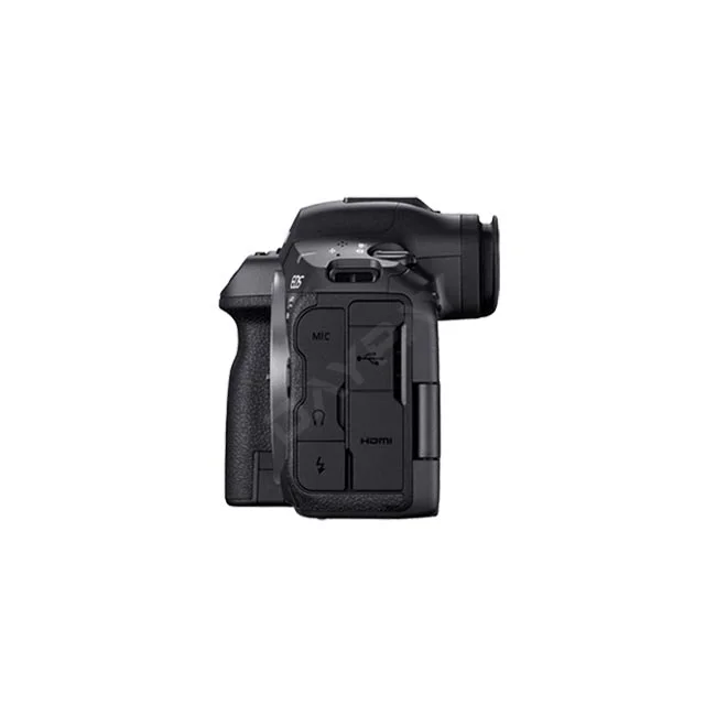 Canon EOS R5 Mark II 側面連接埠與端子外觀，提供給有相機出租與器材出租需求的專業攝影師，由日付租賃 DAYPAY RENTAL 提供高品質相機租賃服務。