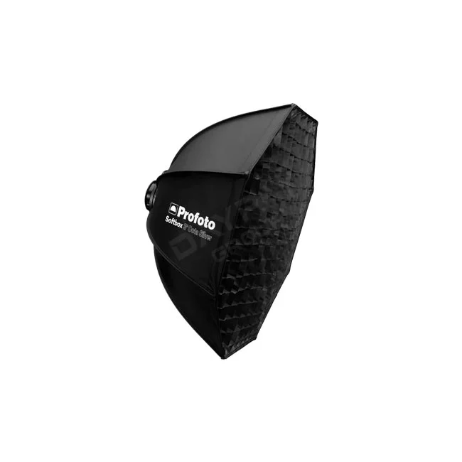 Profoto Softgrid 3' Octa 織物蜂巢安裝於八角柔光箱前端的側視外觀
