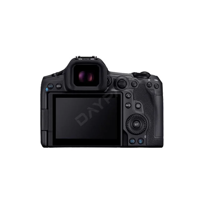 Canon EOS R5 Mark II 相機機身背面按鈕與螢幕特寫，提供專業相機出租與器材租賃服務，歡迎洽詢日付租賃 DAYPAY RENTAL。
