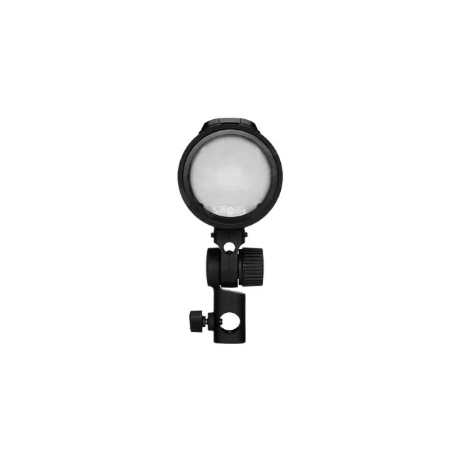 Profoto A2 離機閃光燈正面圓形燈頭與燈架轉接座細節，提供專業相機租賃與器材出租服務 - 日付租賃 DAYPAY RENTAL