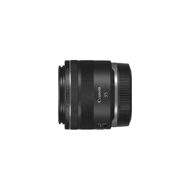 Canon RF35mm F1.8 Macro IS STM 鏡頭側面外觀，由日付租賃 DAYPAY RENTAL 提供相機出租與器材出租服務。