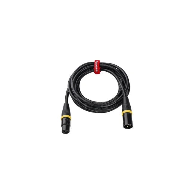 Aputure 2-Bay Battery Power Station 隨附的 3-pin XLR 連接線與束線帶配件