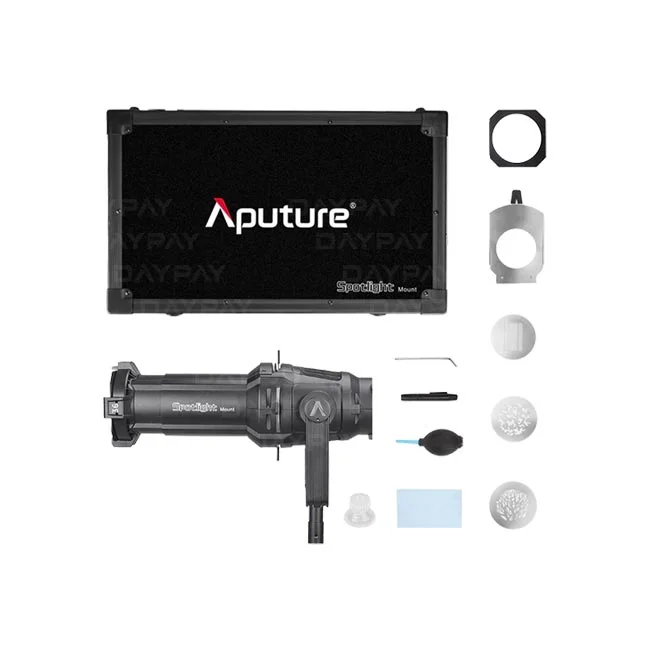 Aputure Spotlight Mount Set 36° 本體、硬殼收納箱與隨附配件總覽