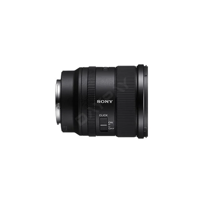 Sony FE 20mm 1.8 G 鏡身側邊光圈刻度聲音開關與 SONY 字樣