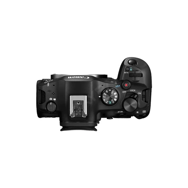 提供 Canon EOS R6 Mark III 相機出租服務，此圖展示相機機頂視角與轉盤按鍵配置，歡迎洽詢日付租賃 DAYPAY RENTAL 取得專業器材出租與相機租賃方案。