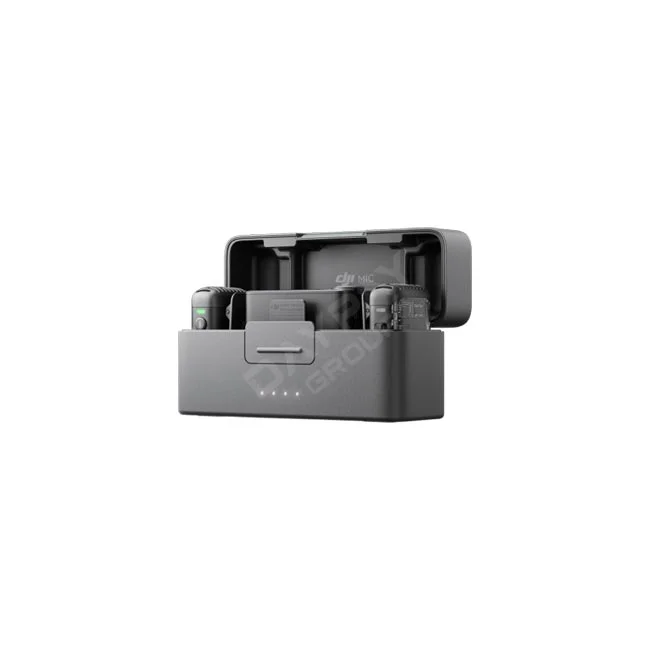DJI Mic 2 一體化充電盒與收納狀態