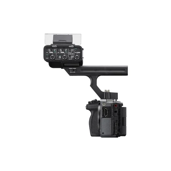 Sony FX3 側面連接介面與 XLR 收音手把