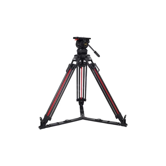 Teris TX-V12T Plus Carbon Tripod 正面完整外觀與油壓雲台