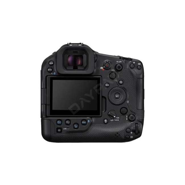 Canon EOS R1 相機機身背面特寫，展示 LCD 螢幕、觀景窗及各功能按鍵配置，提供給有相機出租與器材出租需求的專業攝影師參考 ｜ 日付租賃 DAYPAY RENTAL