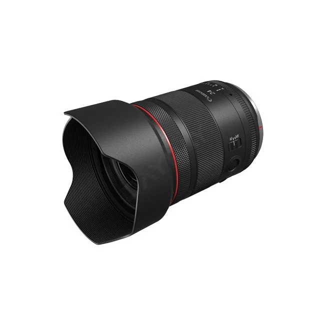 Canon RF24mm F1.4 L VCM 鏡頭側邊與遮光罩外觀,提供專業器材出租與相機租賃服務 - 日付租賃 DAYPAY RENTAL