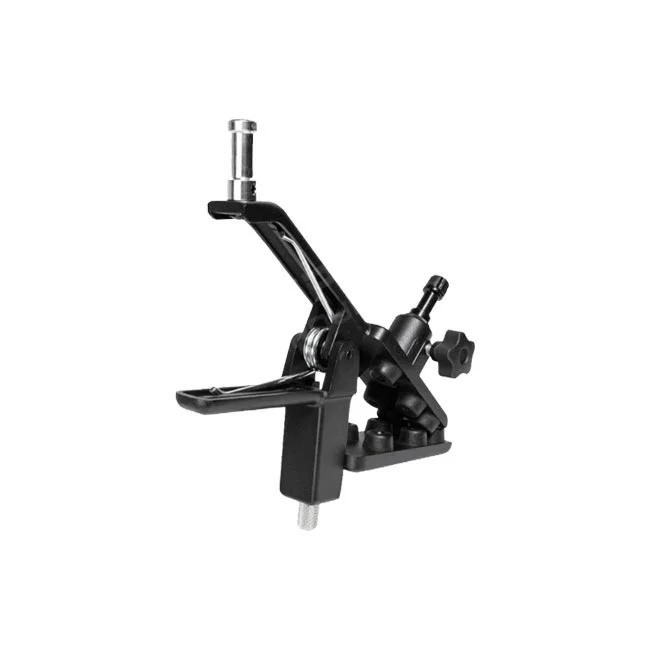 Kupo KCP-550 Adjustable Gaffer Grip 夾爪與 16mm Baby Pin 接口特寫