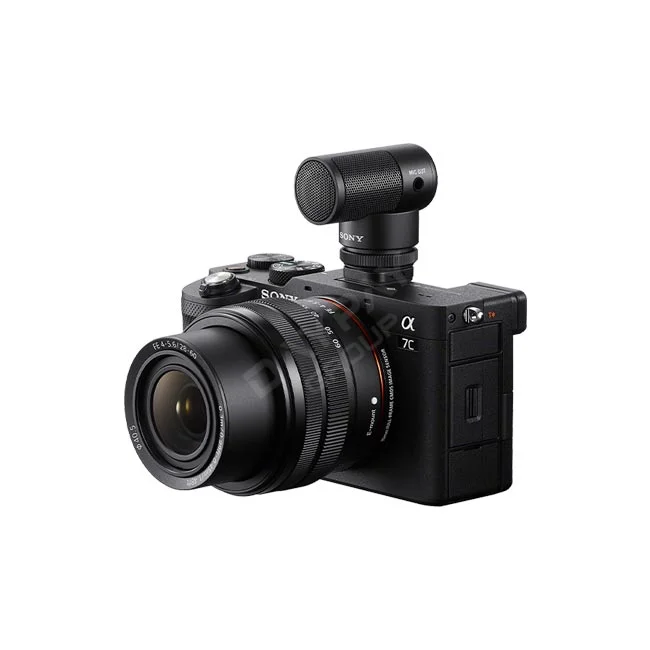 Sony ECM-G1 麥克風安裝於相機機頂熱靴狀態