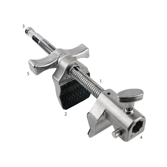 Kupo KCP-601 Super Viser Clamp W 萬用虎夾本體與各部件結構特寫