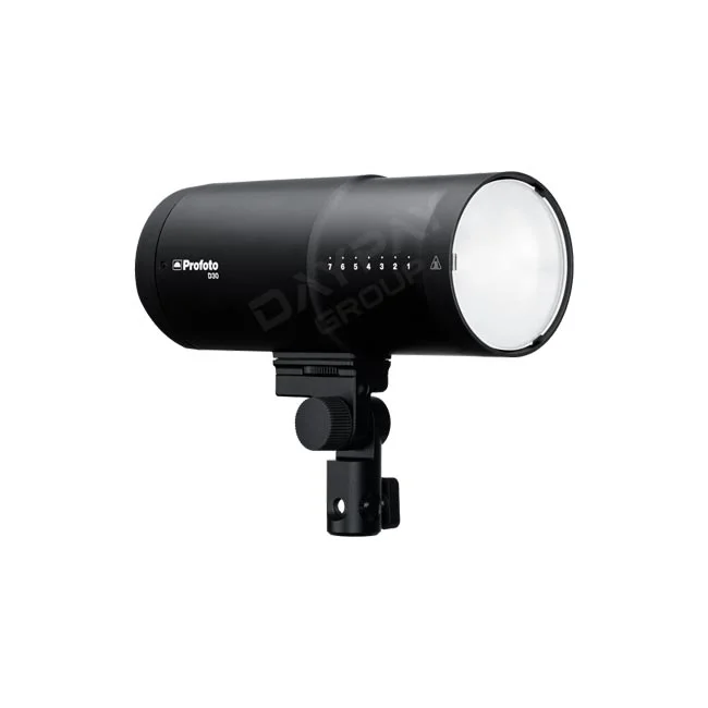 Profoto D30 機身側邊與燈架座外觀