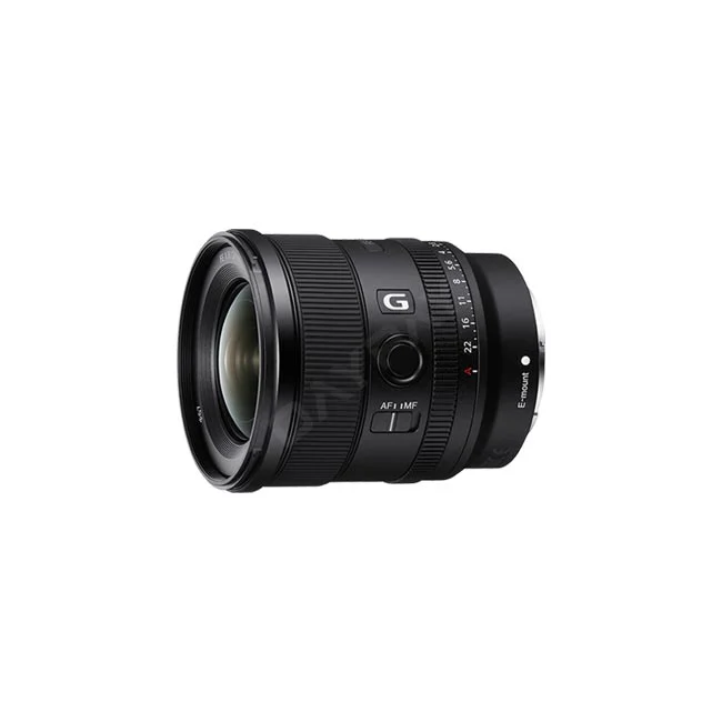 Sony FE 20mm 1.8 G 鏡頭側面與對焦鎖定按鈕、AF/MF切換開關及光圈環