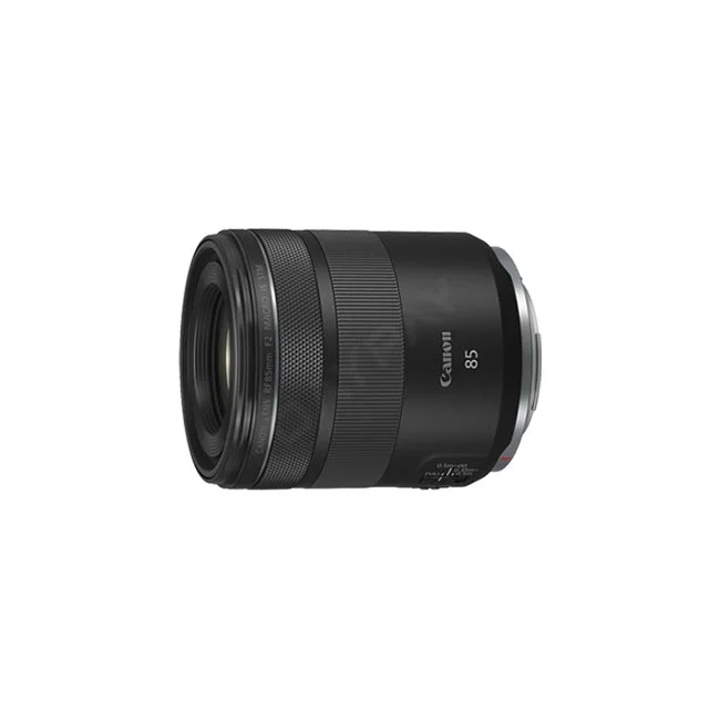 Canon RF85mm F2 Macro IS STM 鏡頭側面外觀，提供給尋找相機出租與器材出租服務的攝影愛好者參考，於日付租賃 DAYPAY RENTAL 提供專業相機租賃。