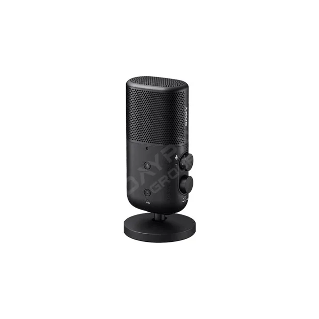 Sony ECM-S1 無線串流麥克風本體正面與桌面支架