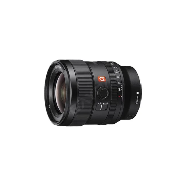 Sony FE 24mm F1.4 GM 鏡身側邊對焦鎖定按鈕與 AF/MF 切換撥桿