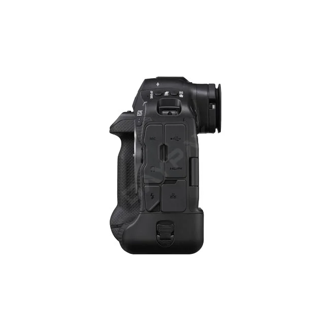 Canon EOS R1 相機側面端子孔與連接埠外觀，由日付租賃 DAYPAY RENTAL 提供專業相機出租與器材出租服務。