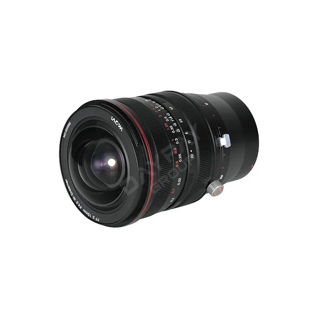 Laowa 15mm f/4.5R Zero-D 鏡頭側面與前玉視角外觀